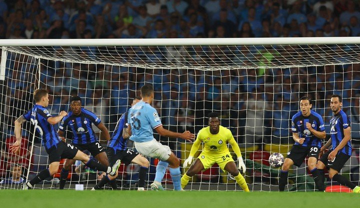 El gol de Rodri para la primera Champions del City en su historia.