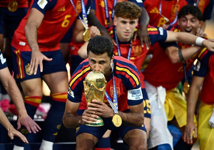 Rodri, capitán de España y mejor futbolista del reciente Mundial.