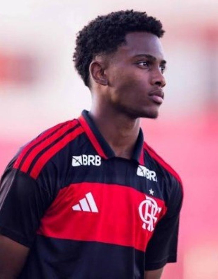 Jordan Michael, delantero de la Sub 17 del Flamengo.