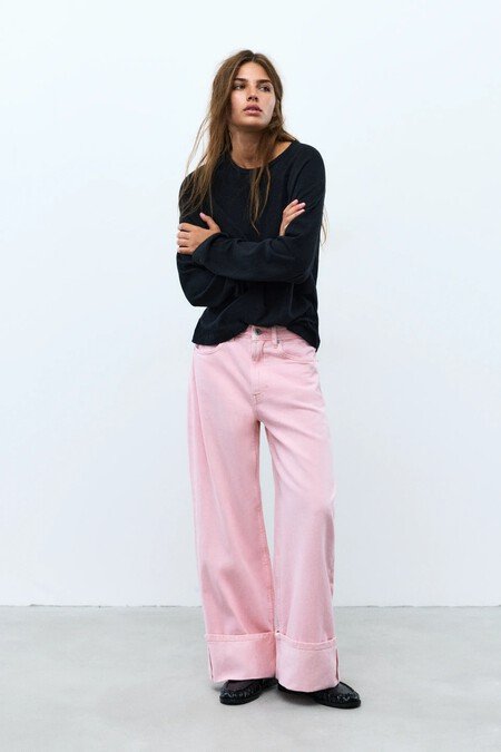 Vaqueros Cuffed Jeans Zara Tendencia Otono 2026 Dobladillo Elegante Comodo