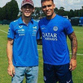 Franco Colapinto visitó a Lautaro Martínez antes del GP de Italia