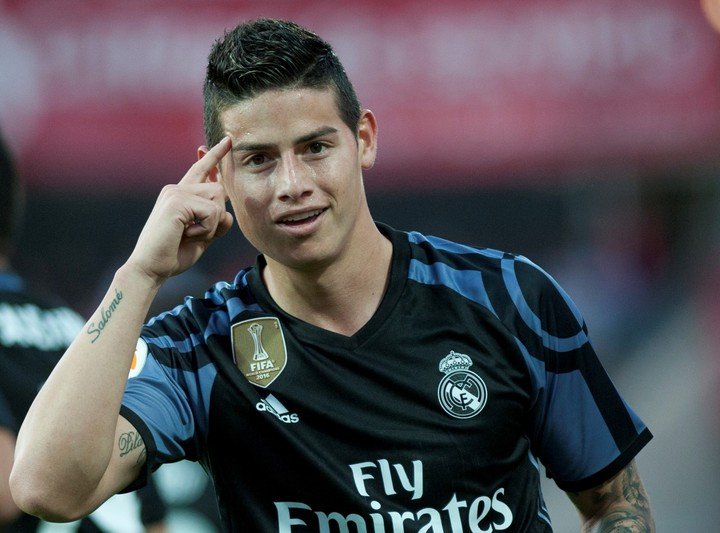 James en el Real Madrid. (AFP)