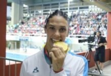Con Ceballos a la cabeza, la natación va por las medallas en los Juegos Suramericanos Santa Fe