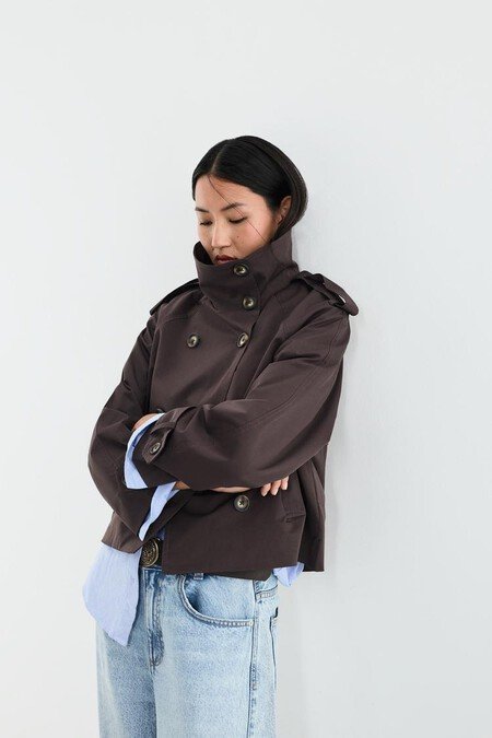 Gabardina Marron