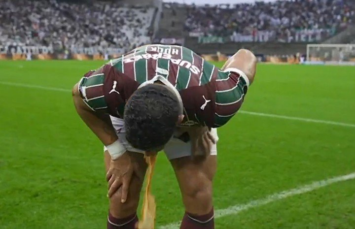 El vómito de Hulk durante el entretiempo.
