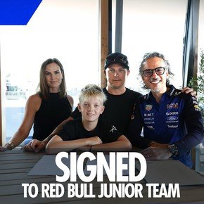 Red Bull fichó para su academia de pilotos al hijo de un campeón del mundo de F1 con apenas 11 años