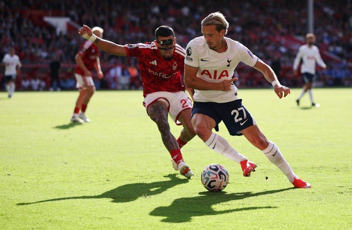 Mudryk ante Nottingham Forest. (Reuters)
