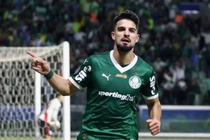 Flaco López, máximo goleador del Palmeiras en 2026.