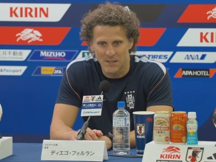 Forlán, antes de su debut como DT de Uruguay: