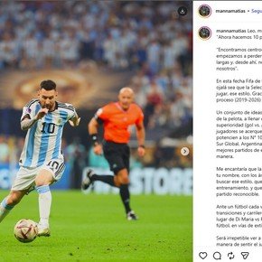 La emotiva carta a Messi de un ayudante de Scaloni 