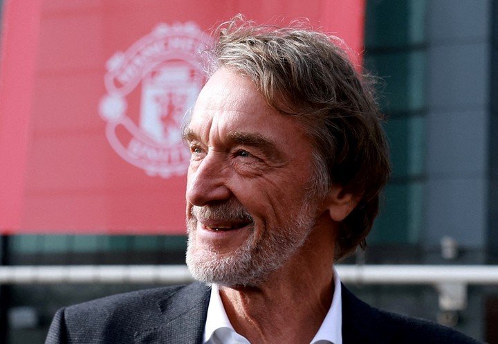 Jim Ratcliffe, copropietario y máximo responsable de la gestión deportiva del Manchester United, en Old Trafford (REUTER)