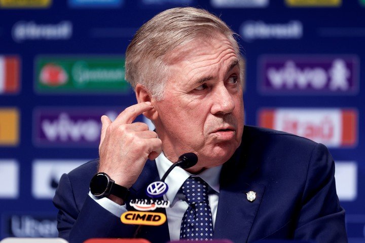 Ancelotti, DT de Brasil (Foto: EFE). 