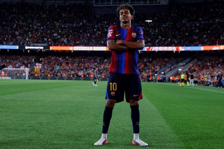 El jugador más joven en alcanzar 50 goles en las cinco ligas más grandes de Europa. (AP Photo/Joan Monfort)