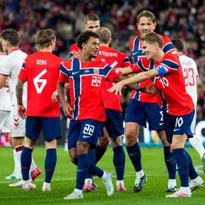 Con un doblete de Haaland, Noruega venció a Dinamarca en un partidazo