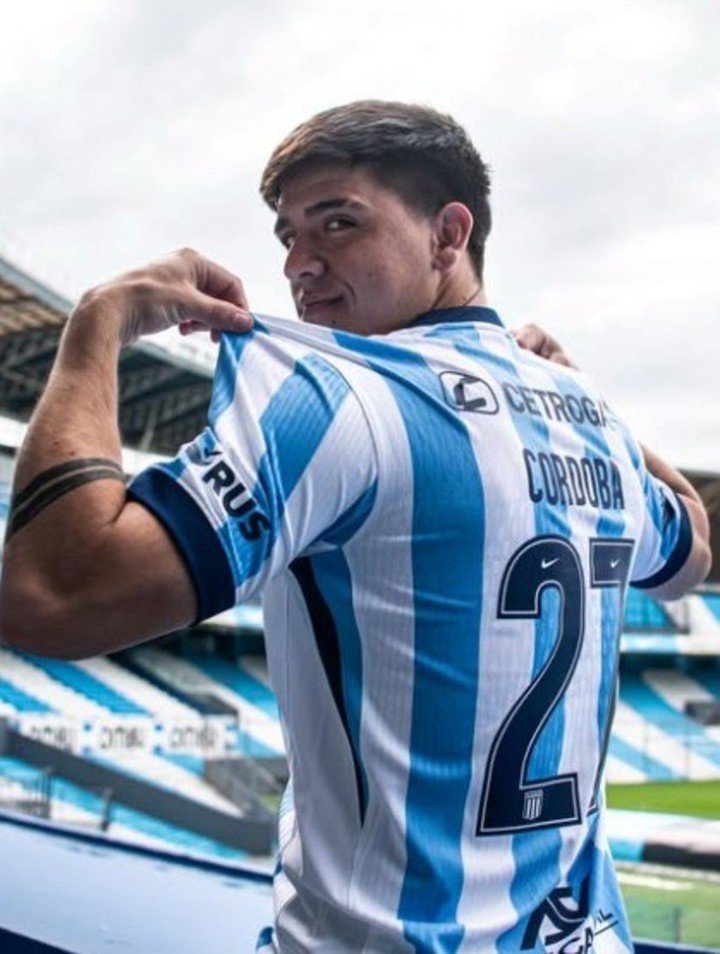Leandro Córdoba es el noveno refuerzo de Racing (Prensa Racing).