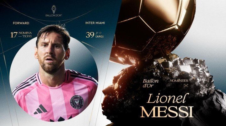 Messi y una nueva nominación tras una brillante Copa del Mundo. 