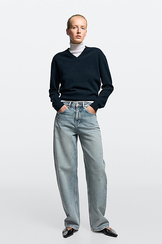 Vaqueros barrel de Massimo Dutti (59,99 euros)