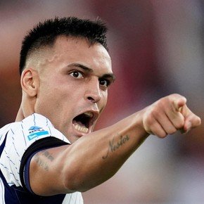 Video: el doblete de Lautaro Martínez ante la Roma de los argentinos