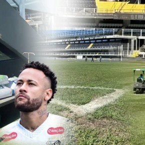 Neymar dice y Santos responde: tras el fuerte reclamo, el club inició los trabajos para mejorar su césped