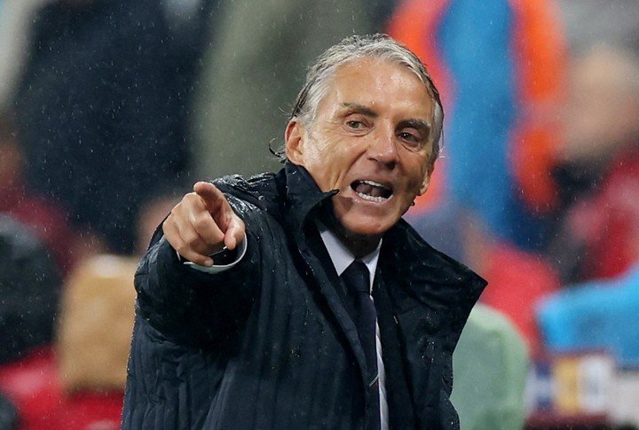 Roberto Mancini, DT de Italia. (Reuters)