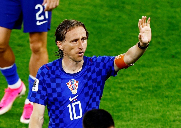 Modric y un nuevo baile para Croacia. (Reuters)