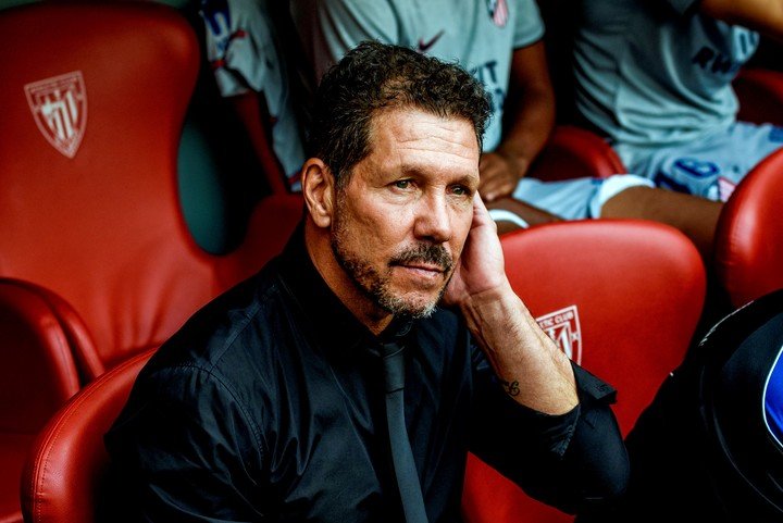 Simeone en Bilbao.