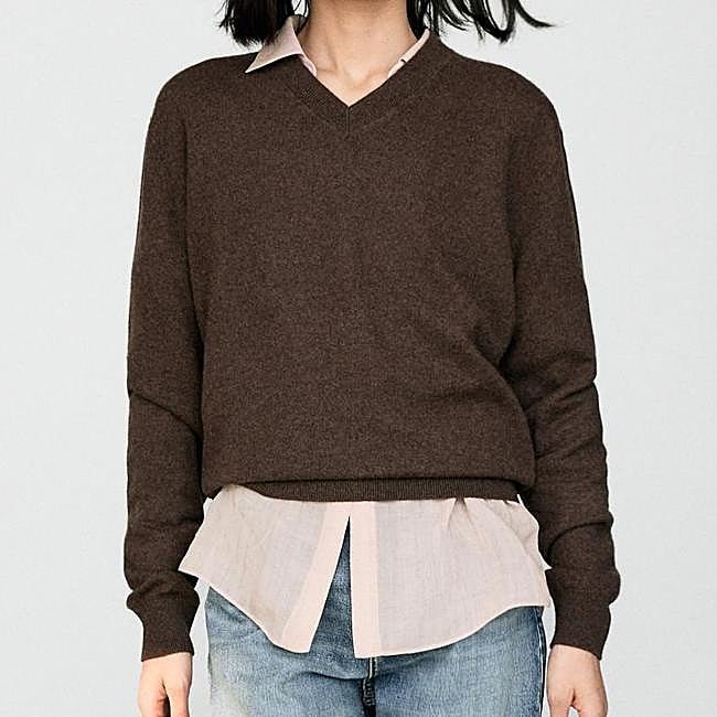 Jersey marrón de Massimo Dutti, 149 euros.