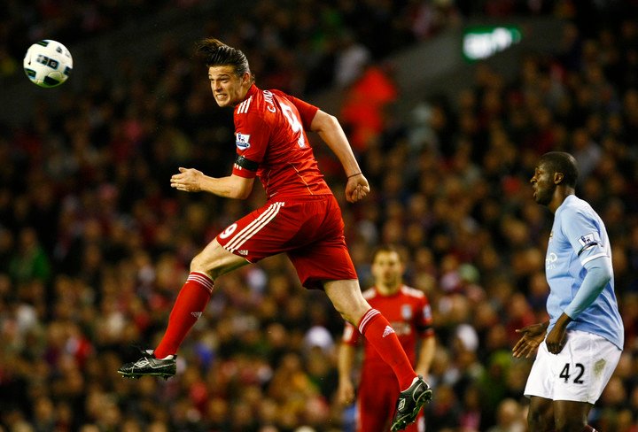 Andy Carroll en el Liverpool.