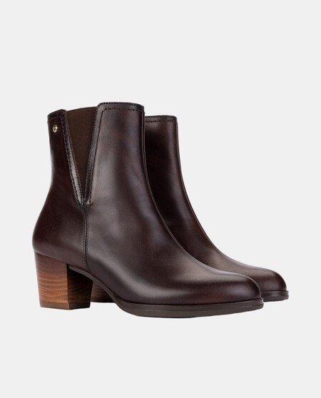 botines de piel