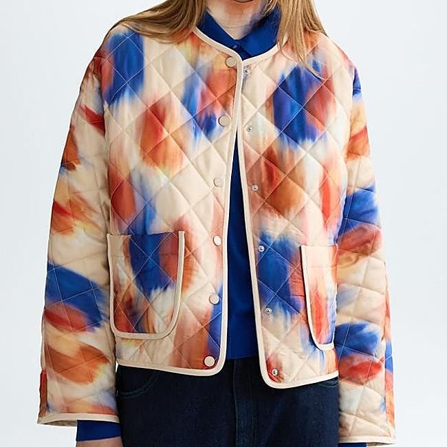 Chaqueta acolchada de Purificación García, 198 euros.