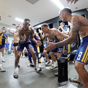 La dedicatoria de los jugadores de Boca "para la gilada" en el vestuario del Maracaná