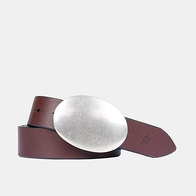 Cinturón burdeos plata de El Caballo, 39,95 euros.