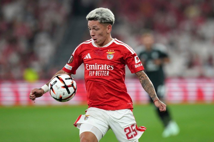 Gianluca Prestianni en Benfica.
