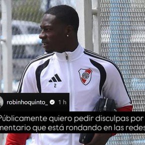 Un jugador de la Reserva de River pidió disculpas por likear un comentario contra Martínez Quarta