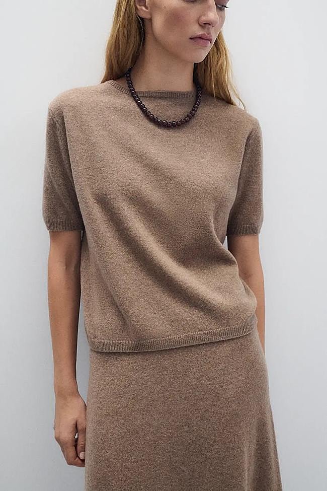 Jersey de lana y manga corta de eseOese.