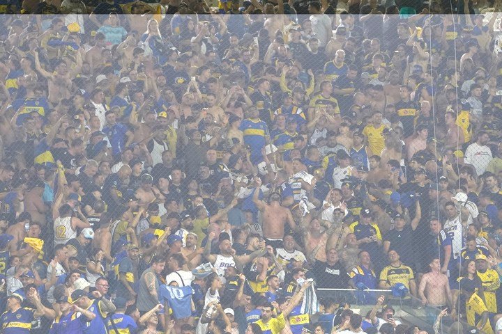 Los hinchas de Boca, en el Maracaná (De la Orden).