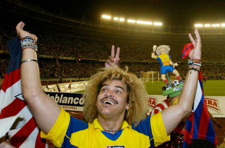 La icónica melena del Pibe Valderrama 
