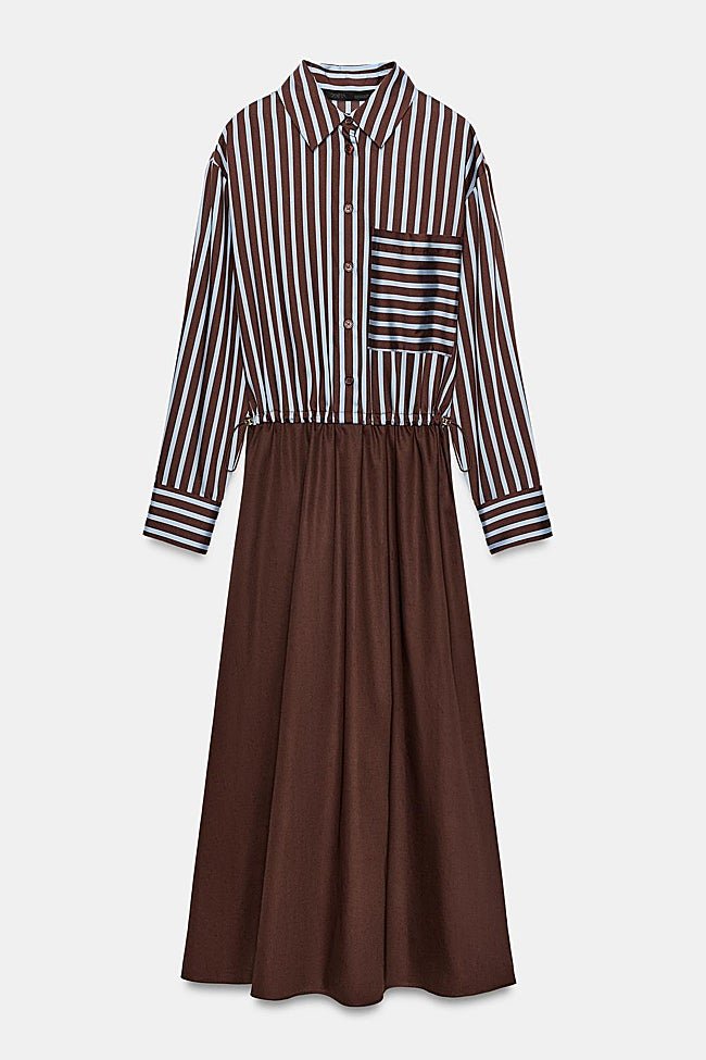 Vestido camisero de Zara (49,99 euros)