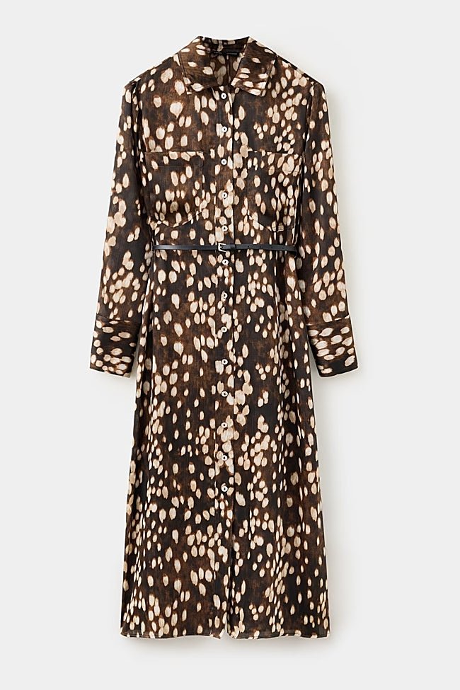 Vestido estampado de Mango (39,95 euros)