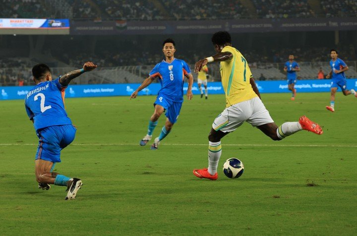Brasil vs. India. (EFE)