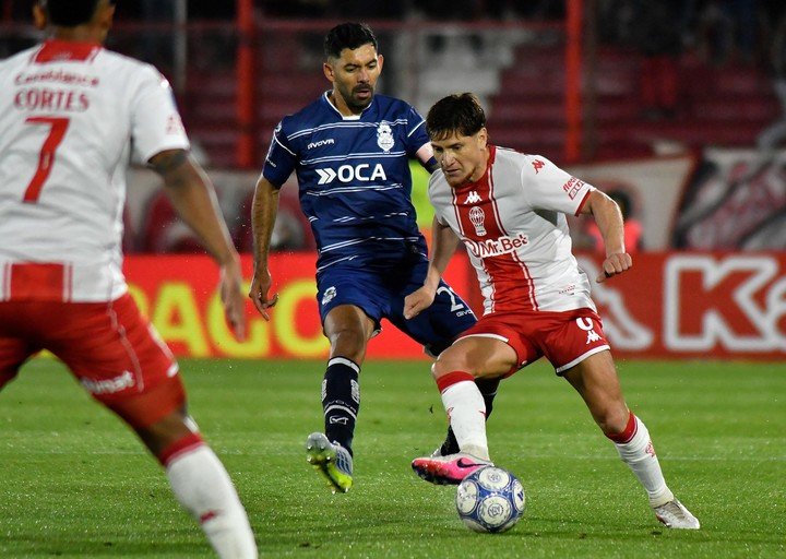 El partido que Huracán perdió ante Gimnasia.