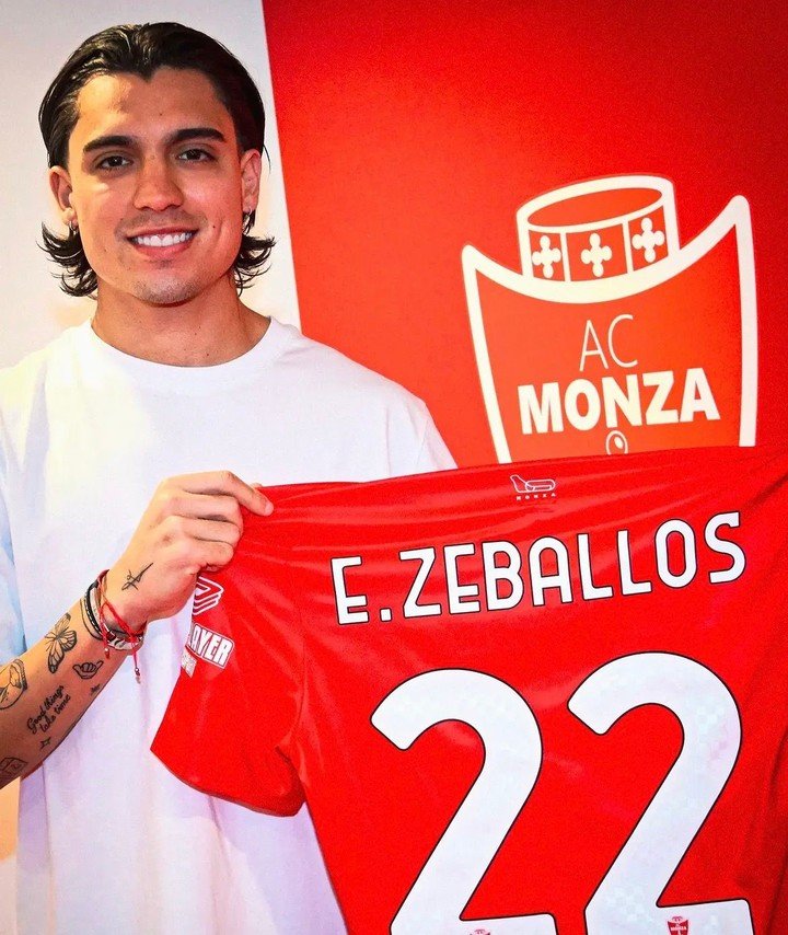 El Changuito Zeballos en Monza (Prensa Monza).