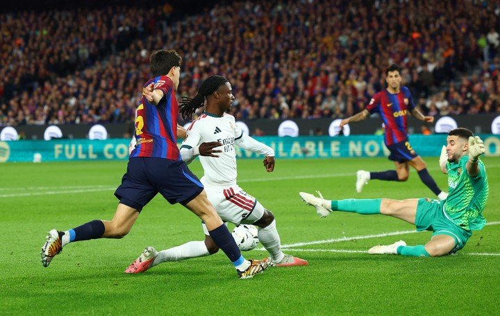 Camavinga desairó a Cubarsí y asistió a Mbappé en el 2-1 (Reuters).