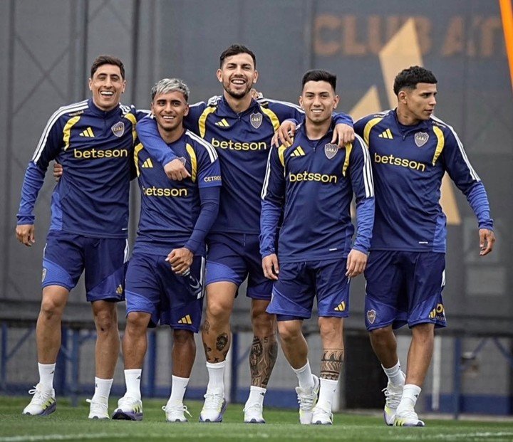 En el Boca Predio, buena onda grupal.