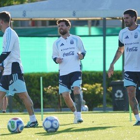 Video: el último entrenamiento de Messi con la Selección Argentina