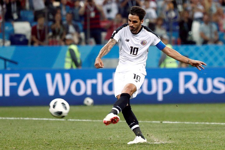 Bryan Ruiz en su etapa como jugador con la selección de Costa Rica. (AP)