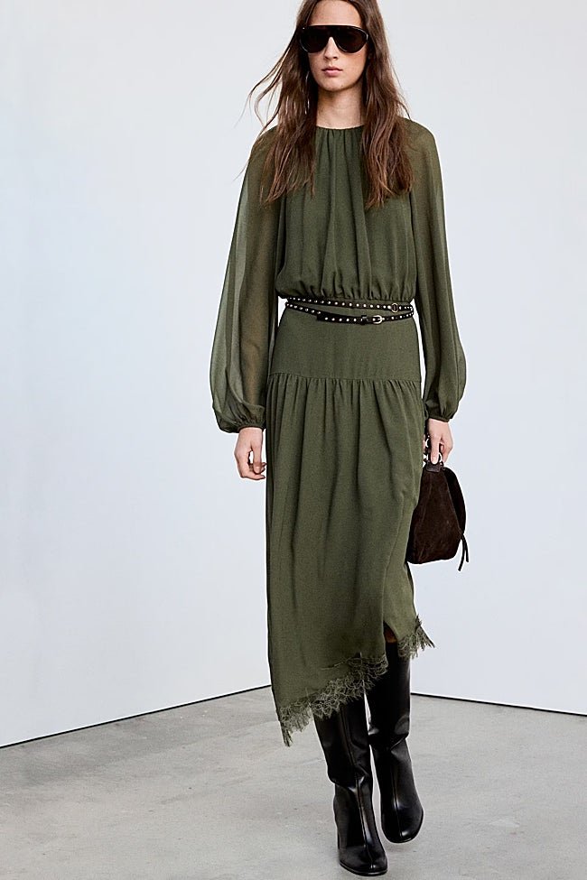 Vestido midi de Mango (69,99 euros)