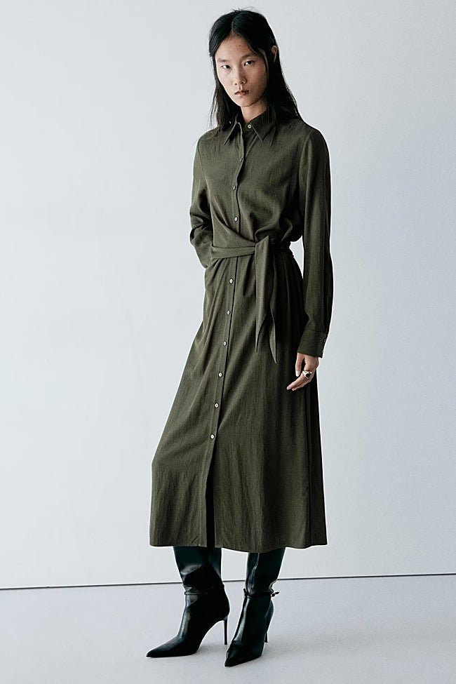 Vestido camisero de Mango (39,99 euros)