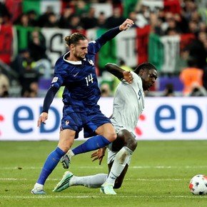 Sin Mbappé, Francia empató con Italia por la Nations League