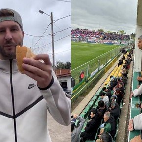 André-Pierre Gignac, de La Boca a Varela: vio el triunfo de Defensa ante San Lorenzo en el Tomaghello